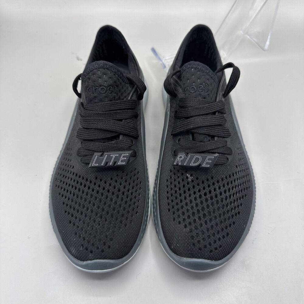 Women's Crocs LiteRide 360 Pacer Sneakers Shoes Black Size 5 US **EXCELLENT** - Picture 5 of 9